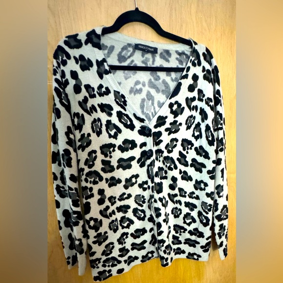 Fashion To Figure Cardigan  Leopard Print Sweater - Picture 1 of 5
